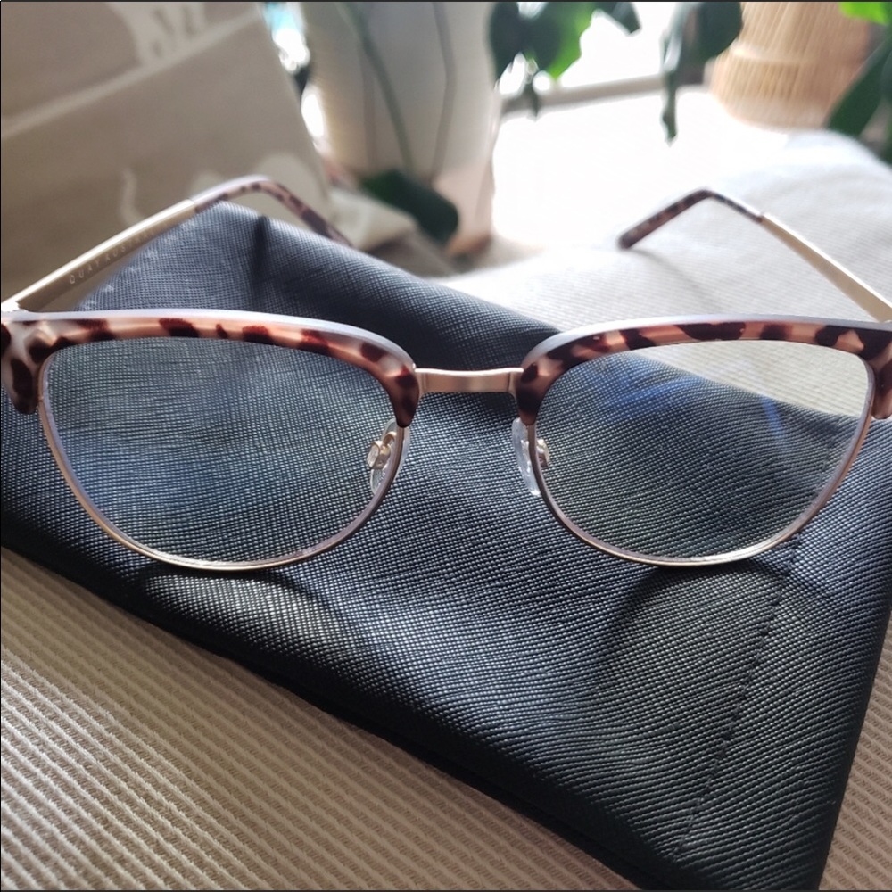 Quay Evasive Brown Tortoise Frames Clear Blue Lig… - image 6